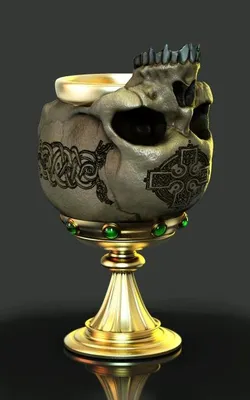 Skull Cup Archivo STL Impresión 3D