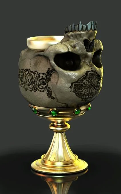 Skull Cup Archivo STL Impresión 3D