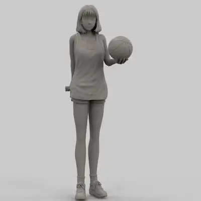 Slam Dunk Haruko Akagi Archivo Stl Para Impresión 3d