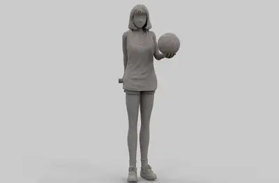 Slam Dunk Haruko Akagi Archivo Stl Para Impresion 3D