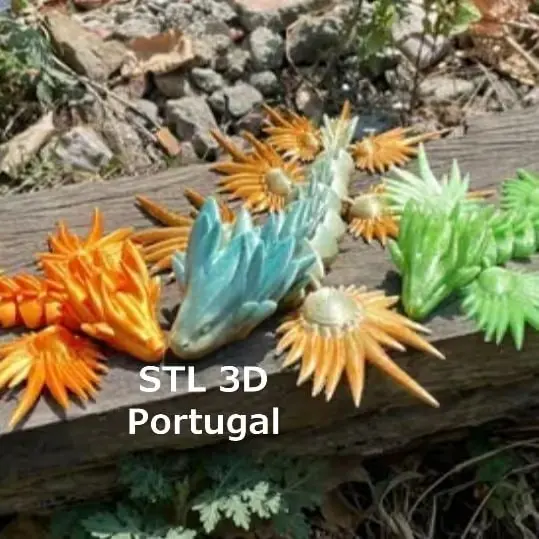 Slug Dragon Archivo Stl Obj Para Impresion 3D