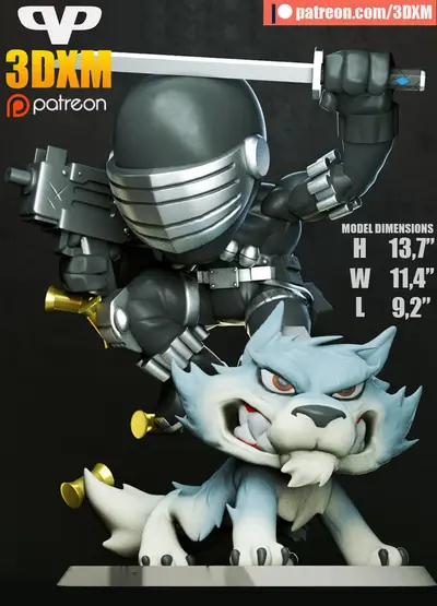 Snake Eyes Chibi Archivo Stl Para Impresion 3D