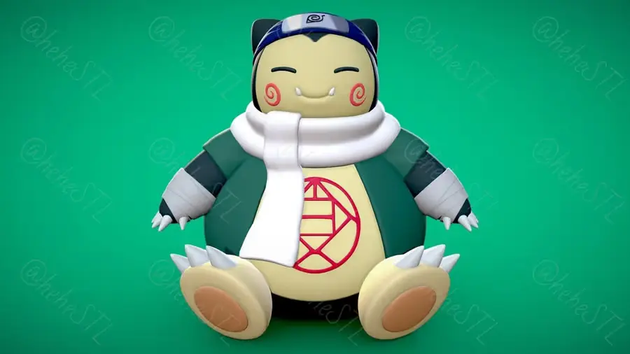 Snorlax Chouji Naruto Archivo Stl Para Impresion 3D