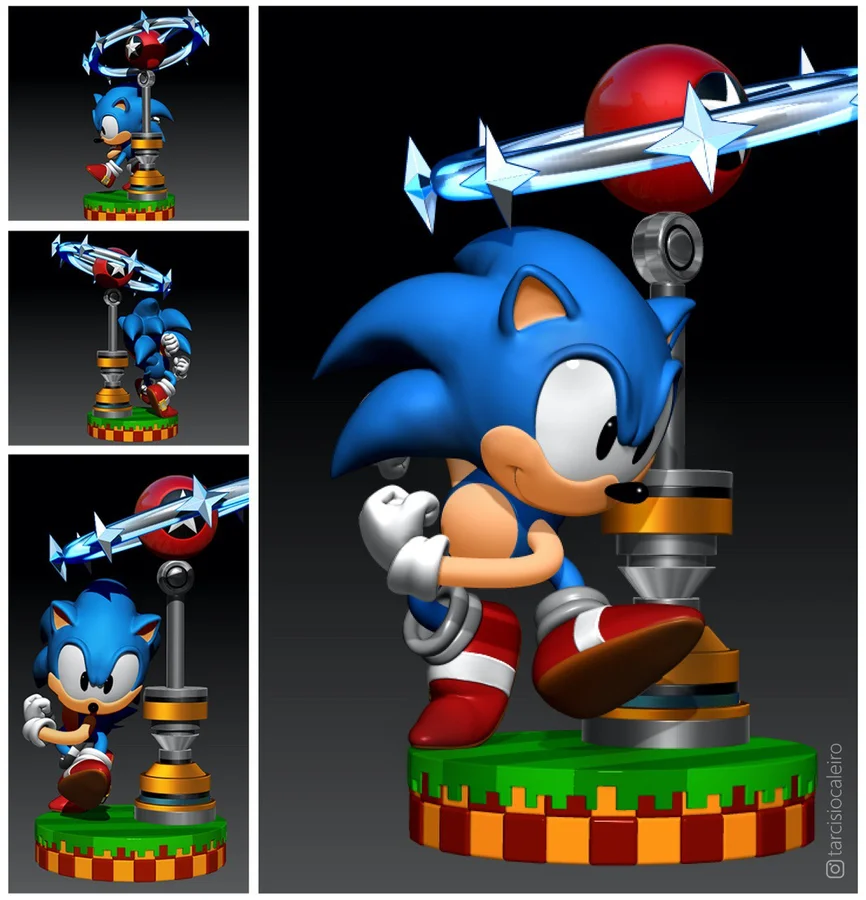Sonic Archivo STL Impresión 3D