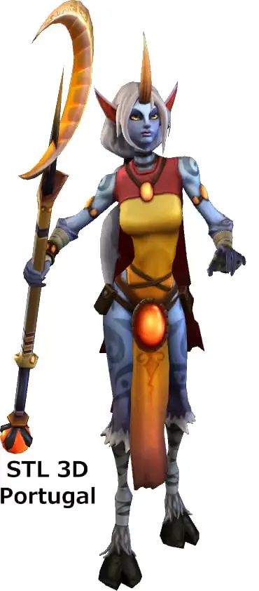 Soraka League Of Legends Archivo Stl Para Impresion 3D