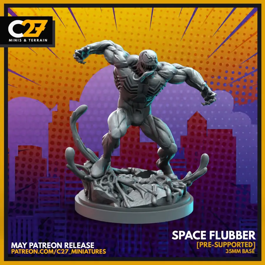 Space Flubber Venom Archivo Stl Para Impresion 3D