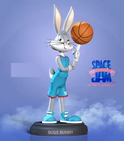Space Jam Bugs Bunny Nlsinh Archivo Stl Para Impresión 3d
