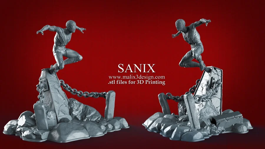 Spider Man Archivo STL Impresión 3D