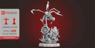 Spider Man Explosion Scene Archivo STL Impresión 3D