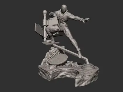 Spider Man Scarlet Marvel Archivo STL OBJ para Impresion 3D