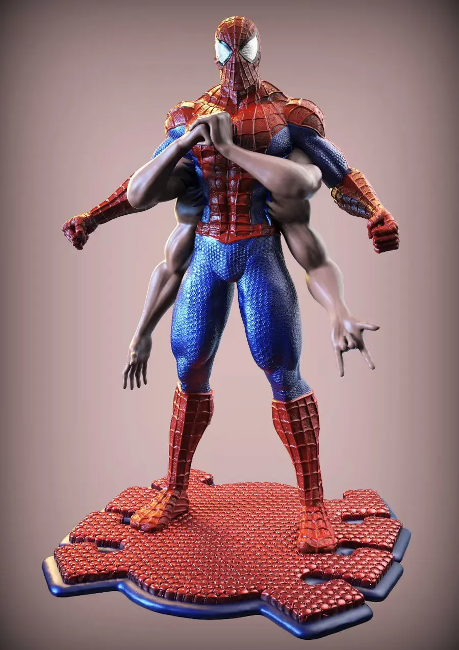 Spider Man Six Arms Archivo Stl Obj Para Impresion 3D