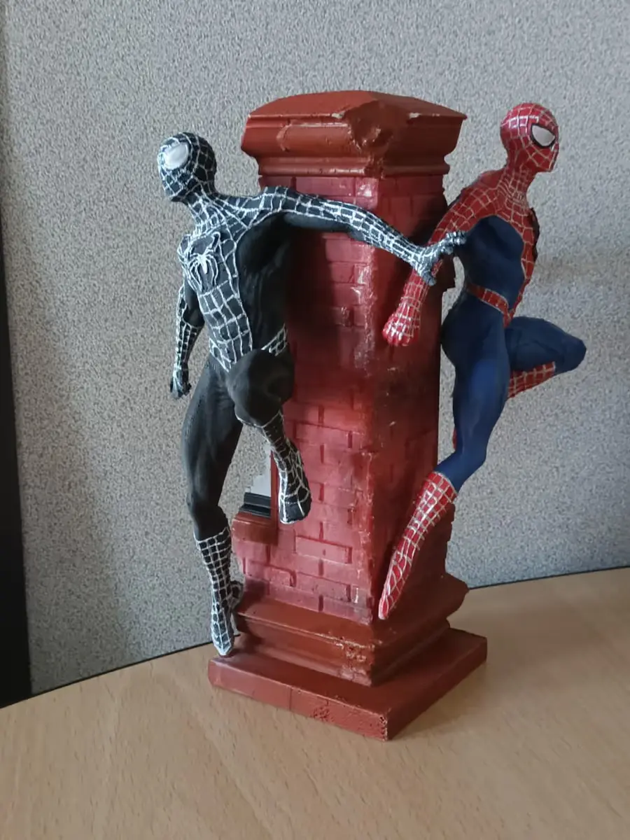 Spiderman Black Archivo STL OBJ para Impresion 3D