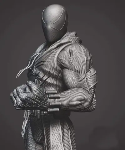 Spiderman Musculos Archivo Stl Para Impresion 3D