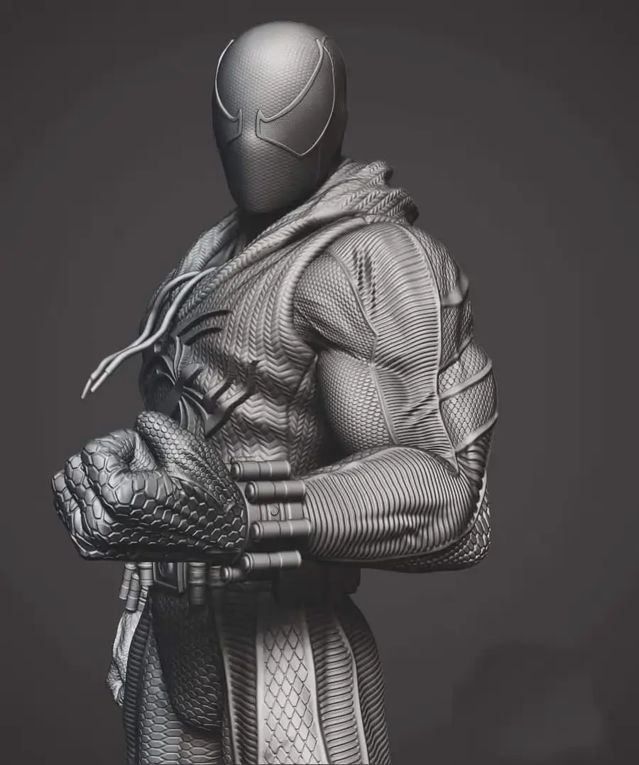 Spiderman Musculos Archivo Stl Para Impresion 3D