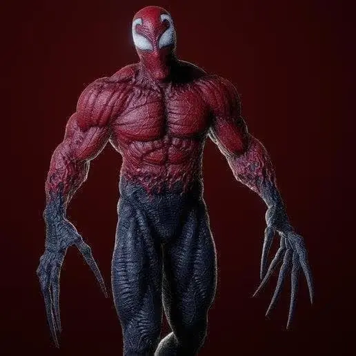Spiderman Toxin Archivo Stl Obj Para Impresion 3D