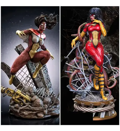 Spiderwoman X2 Archivos Stl Para Impresión 3d