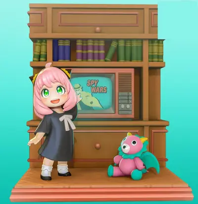 Spy X Family Anya Forger Nom Archivo Stl Para Impresión 3d