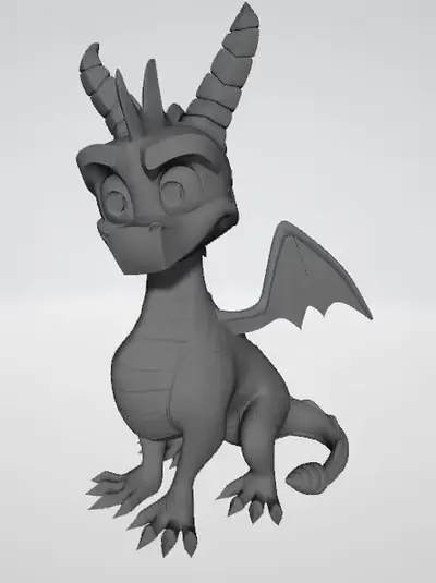 Spyro Estatua Archivo Stl Obj Para Impresion 3D