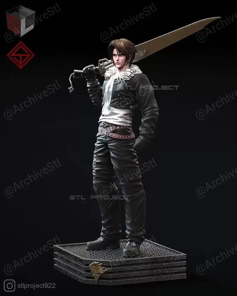 Squall Leonhart Ff7 Archivo Stl Para Impresion 3D