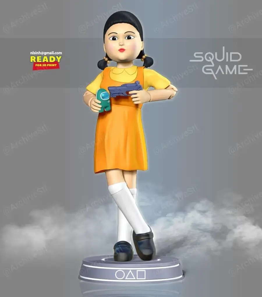 Squid Game 123 Stella Archivo Stl Para Impresion 3D