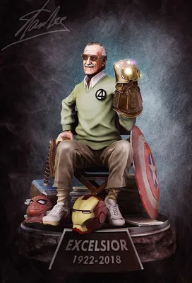 Stan Lee Archivo STL Impresión 3D