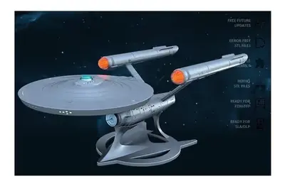 Star Trek Uss Enterprise Ncc-1701 Stl Obj Impresión 3d