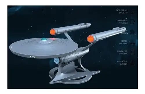 Star Trek Uss Enterprise Ncc-1701 Stl Obj Impresión 3d