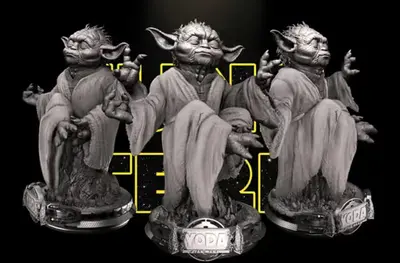 Star Wars 3d Yoda Bust Archivo Stl Para Impresión 3d