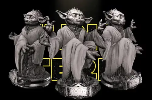 Star Wars 3d Yoda Bust Archivo Stl Para Impresión 3d