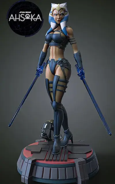 Star Wars Ashoka Tano Archivo STL para Impresion 3D