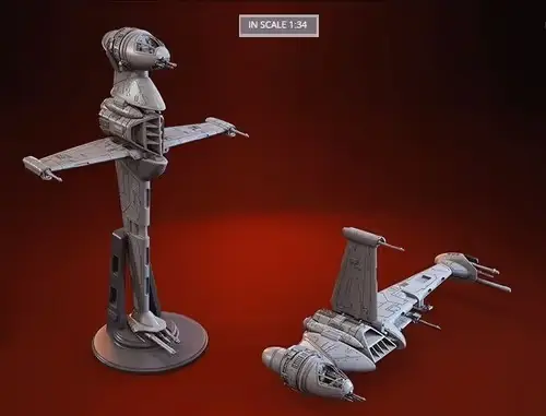 Star Wars B-wing Fdm 1.0 G Archivo Stl Para Impresión 3d