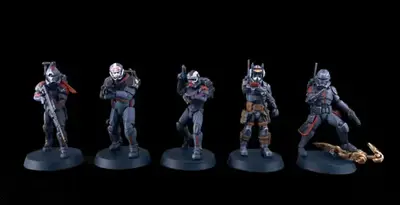 Star Wars Bad Batch Complete Rss Archivos Stl Impresión 3d