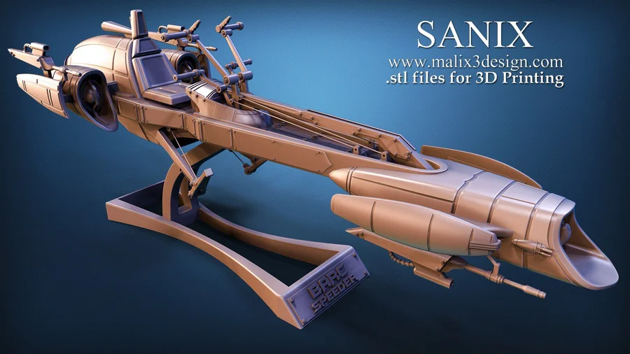 Star Wars Barc Speeder Archivo STL Impresión 3D