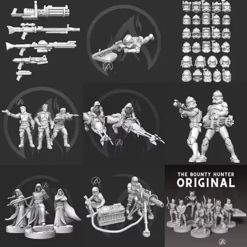 Star Wars Darkfire 2 X 9 Archivos Stl Para Impresión 3d