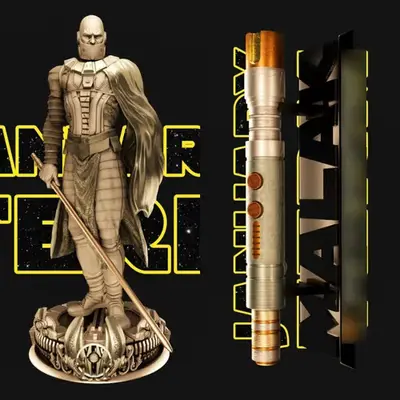 Star Wars Darth Malak + Saber Archivo Stl Para Impresión 3d
