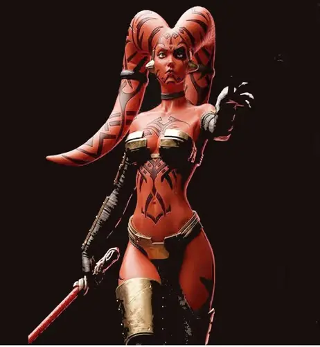 Star Wars Darth Talon 3 Heads Archivos Stl Obj Impresión 3d