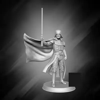 Star Wars Darth Vader Pose5 Archivo Stl Para Impresión 3d