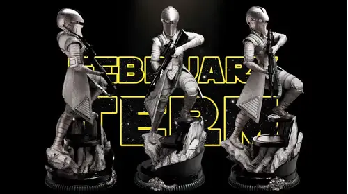 Star Wars Fennec Shand Archivo Stl Para Impresión 3d