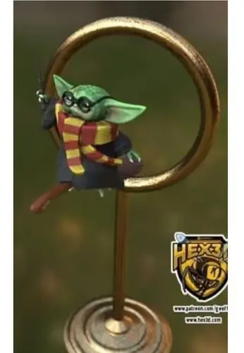 Star Wars Grogu Potter Hex3d Stl Obj Impresión 3d