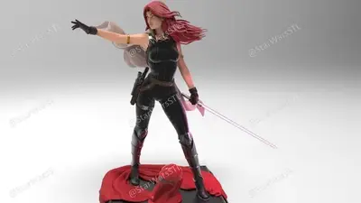 Star Wars Mara Jade Archivo Stl Para Impresion 3D