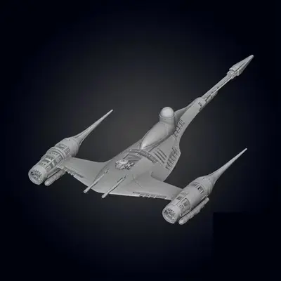 Star Wars N-1 Starfighter Ga Archivo Stl Para Impresión 3d