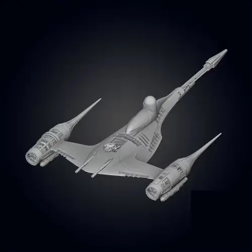 Star Wars N-1 Starfighter Ga Archivo Stl Para Impresión 3d
