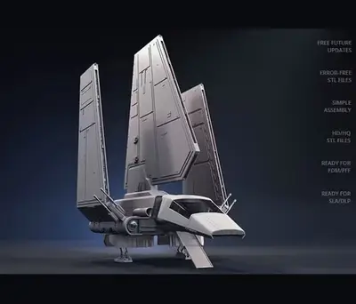 Star Wars Navette Gambody Archivo Stl Para Impresión 3d