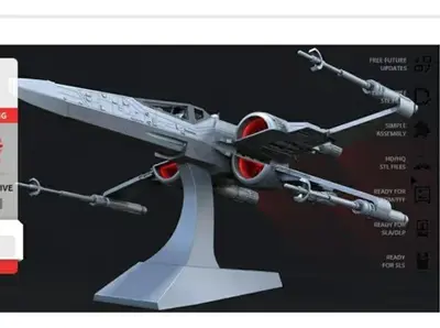 Star Wars T-70 X-wing Gambody Archivo Stl Para Impresión 3d