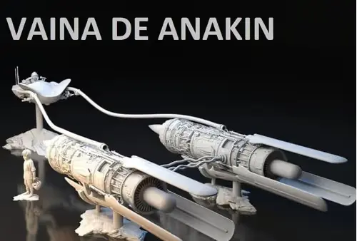 Star Wars Vaina Anakin Archivo Stl Para Impresión 3d
