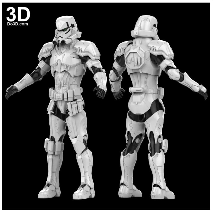 Star Wars Variant Stormtrooper Full Body Armor Suit Archivo Stl Impresión 3d