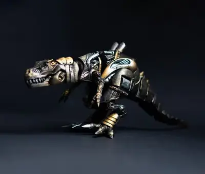 Steampunk T Rex Archivo STL OBJ para Impresion 3D