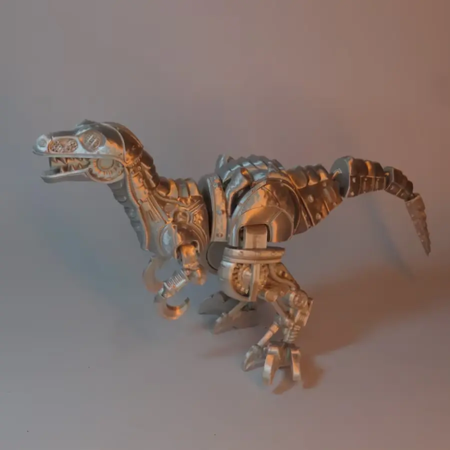 Steelpunk Velociraptor  Archivo Stl Obj Para Impresion 3D