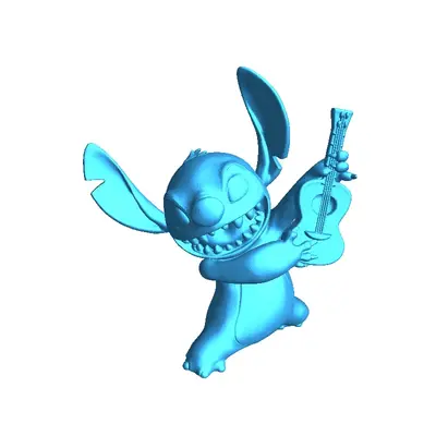 Stitch Ukulélé Archivo STL OBJ para Impresion 3D