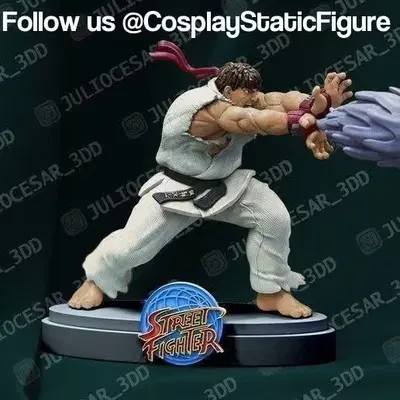 Street Fighter Ryu Archivo Stl Para Impresion 3D